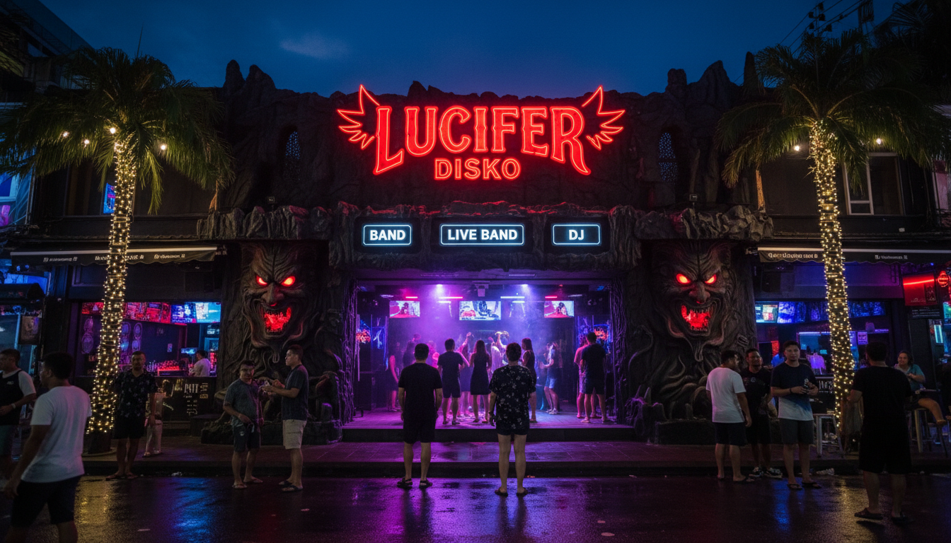 Bartender preparing drinks at Lucifer Disko