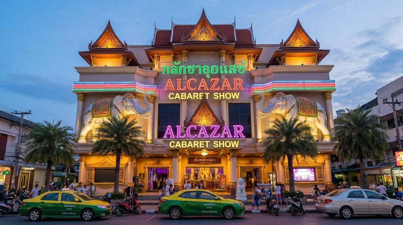 Extravagant costumes and stage design at Alcazar Cabaret