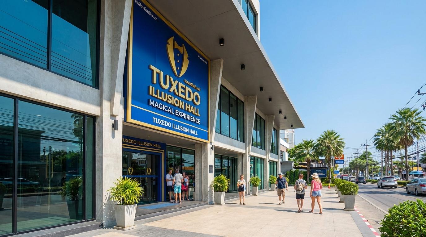 Magician performing illusion on stage