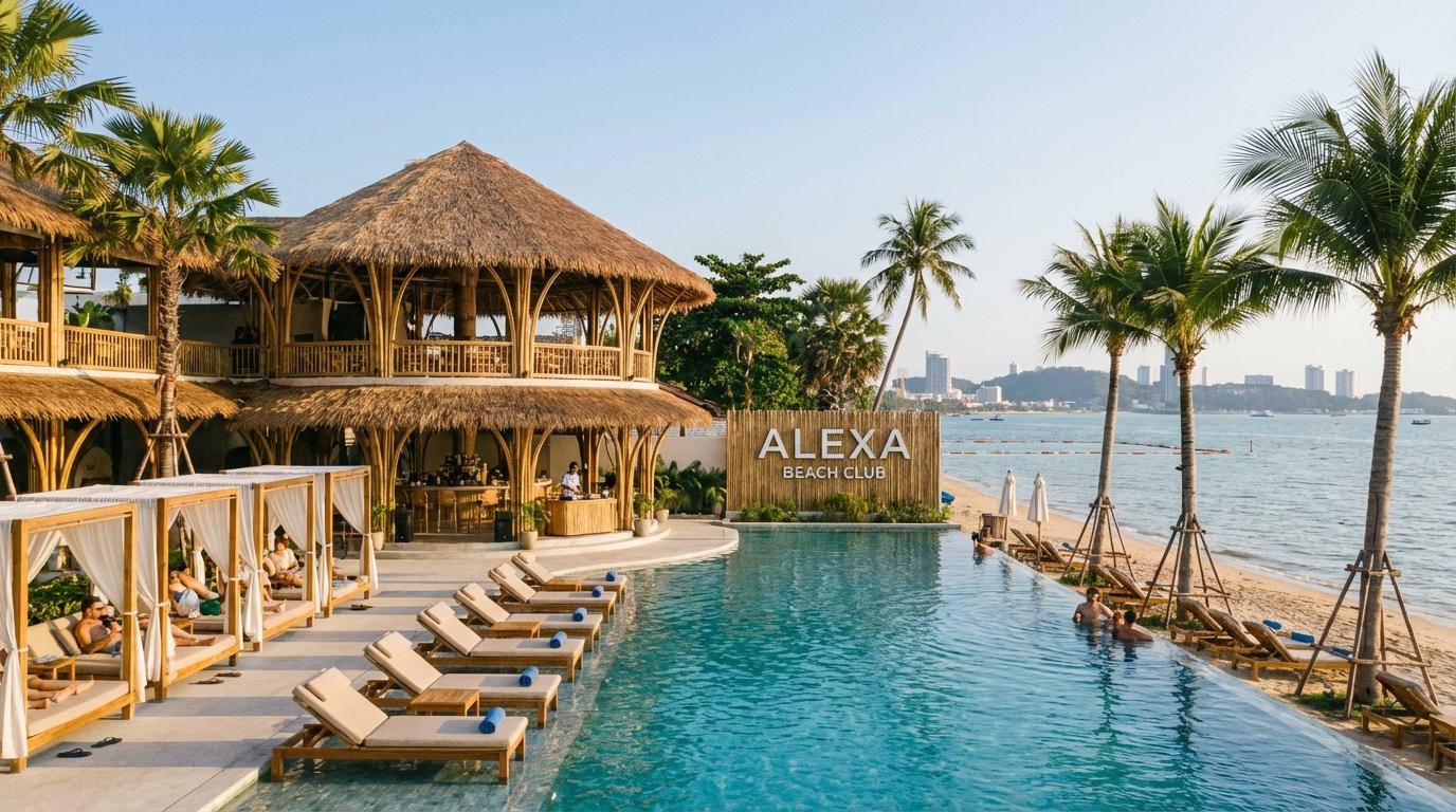Alexa Beach Club Pattaya beachfront view