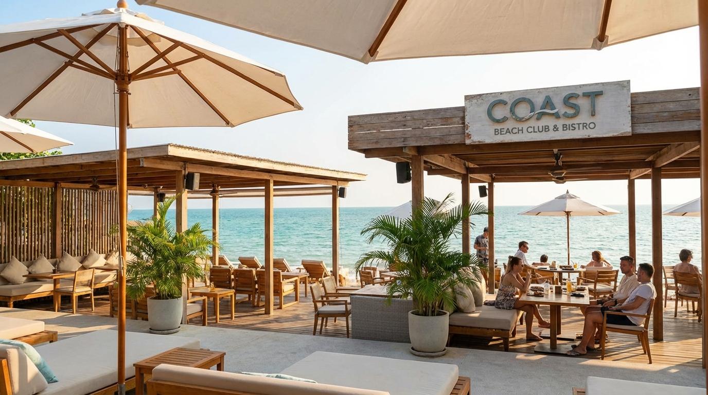 Coast Beach Club & Bistro Pattaya seating