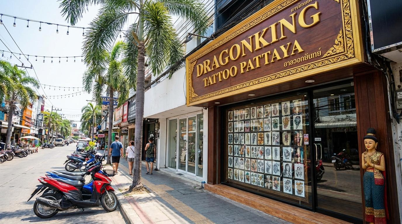 Japanese cherry blossom shoulder tattoo by Dragonking Tattoo Pattaya