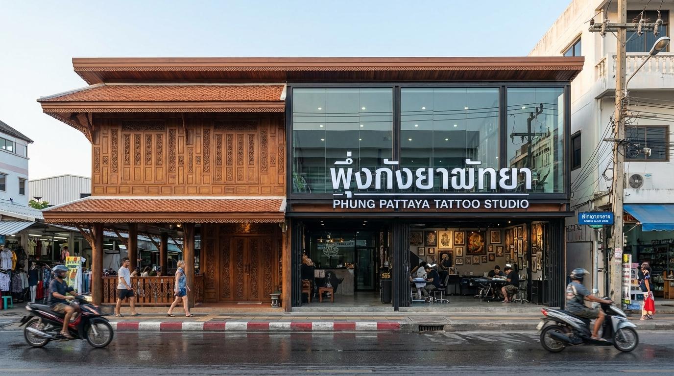 Clean, sterile, and professional tattoo environment at Phung Pattaya Tattoo Studio