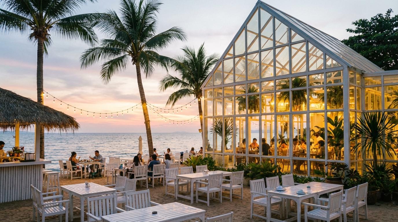 Gourmet Pad Thai served at The Glass House Pattaya