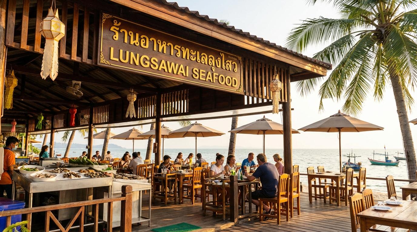 Delicious Khao Phat Kung at Lungsawai Seafood