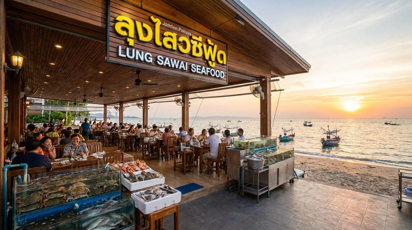 Traditional Thai style grilled fish at Lung Sawai