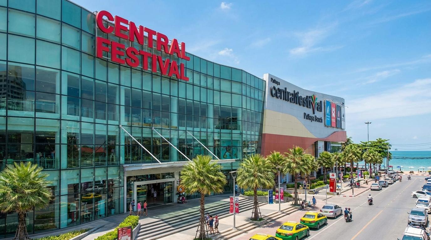 Interior atrium of Central Festival Pattaya Beach