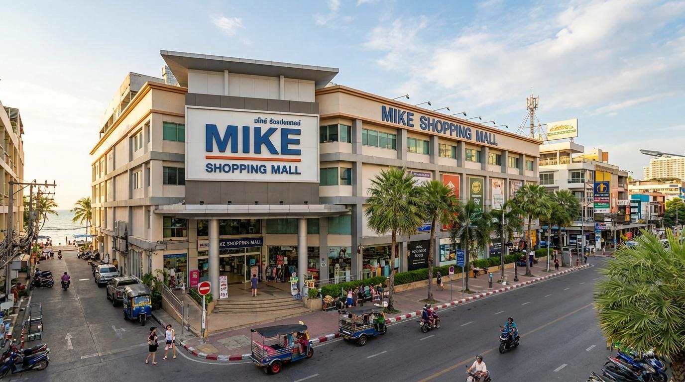 Exterior of Mike Shopping Mall in Pattaya